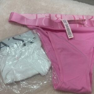 Victoria's Secret Pink & White Panties